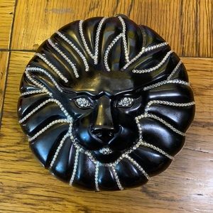 Vintage metal lion evening bag
